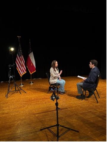 Secretary Rollins traveled back to Texas
