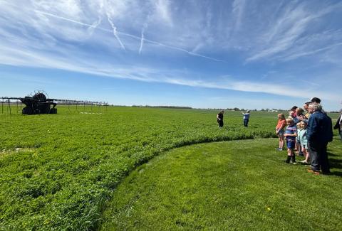 Secretary Rollins and Governor DeWine participated in a demonstration of some of the innovative technologies Ohio farmers are utilizing to feed, fuel, and clothe the world