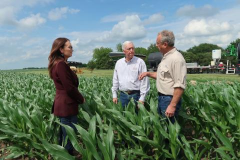 Secretary Rollins and Secretary Kennedy toured the fourth-generation Sawyer Farms who are utilizing stewardship practices to ensure healthy production of a robust barley, rye, corn, and wheat crop