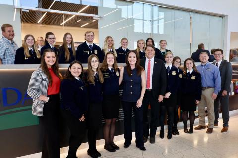 Secretary Rollins Visits Lubbock, Texas, to Speak with Ag Community at USDA Cotton Classification Complex